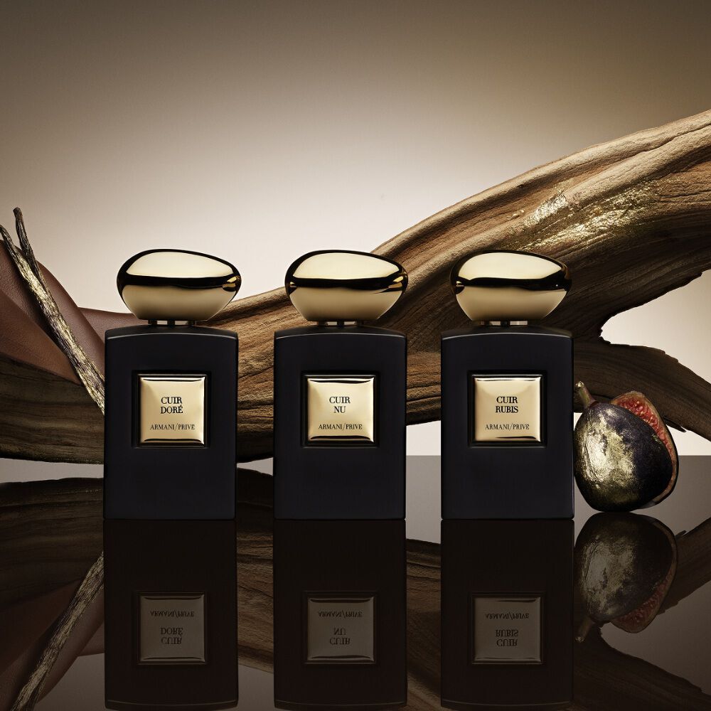 Armani/Prive Cuir Collection with Cuir Dore, Cuir Rubis and Cuir Nu.