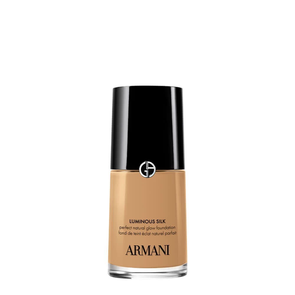 A bottle of Armani LUMINOUS SILK PERFECT NATURAL GLOW FOUNDATION.