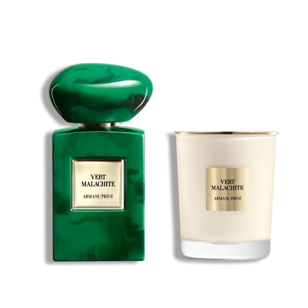 ARMANI/PRIVE VERT MALACHITE & CANDLE DUO
