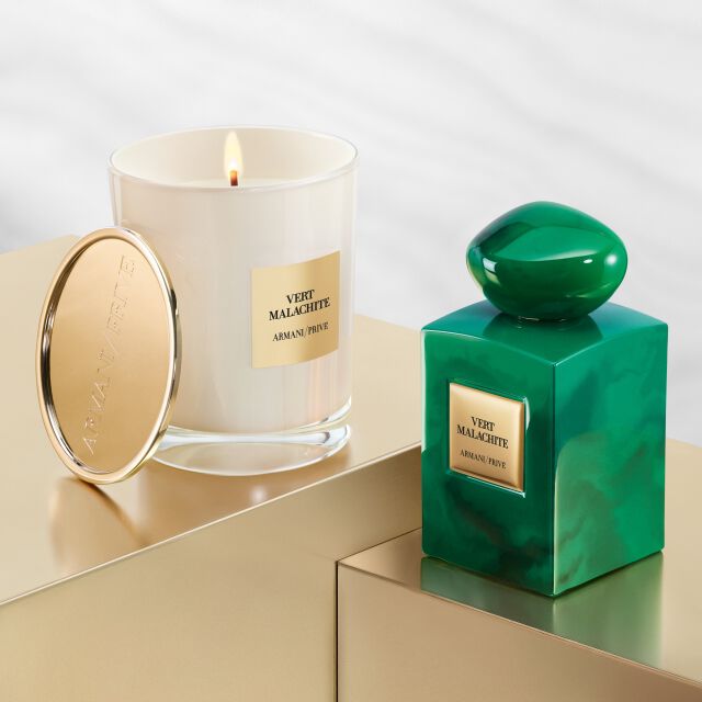 ARMANI/PRIVE VERT MALACHITE & CANDLE DUO