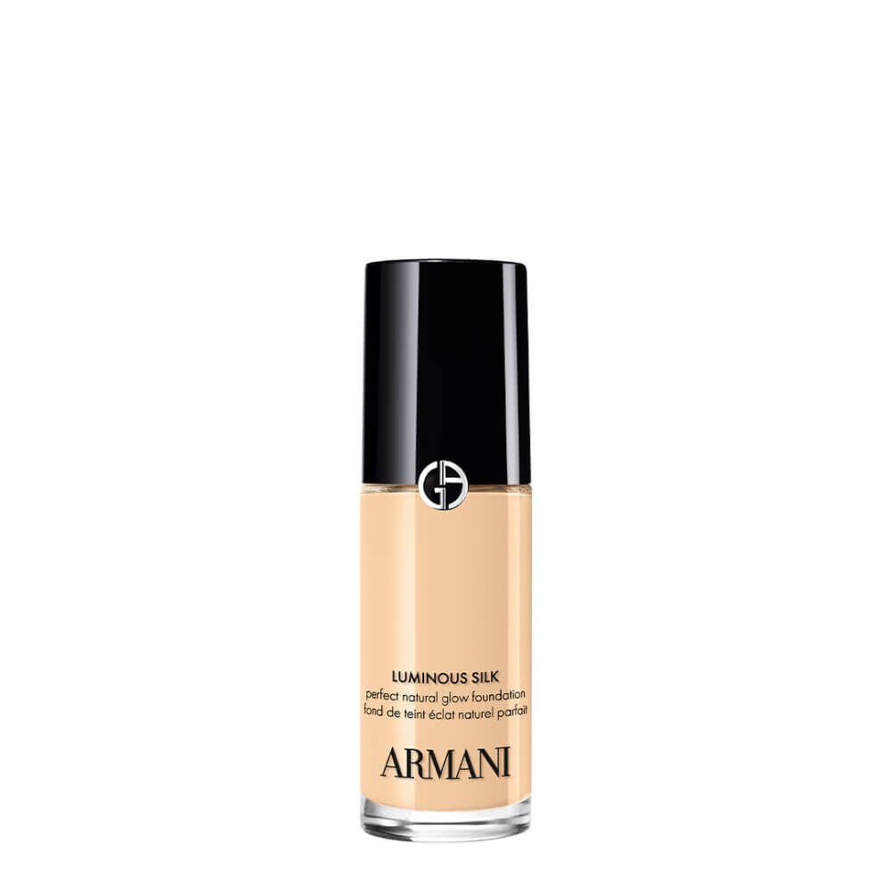 A bottle of Armani LUMINOUS SILK PERFECT NATURAL GLOW FOUNDATION.